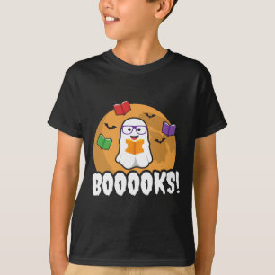 Booooks Ghost Boo Read Books Library Gift Fun  T-Shirt