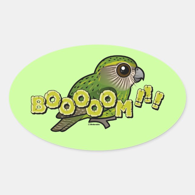 BOOOOM! OVAL STICKER (Front)