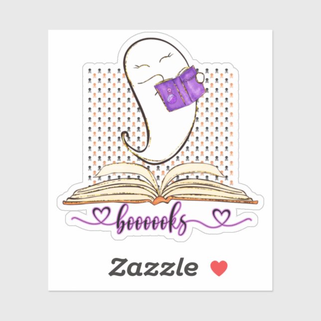 Boooooks! Ghost And Book Halloween Reading  (Sheet)