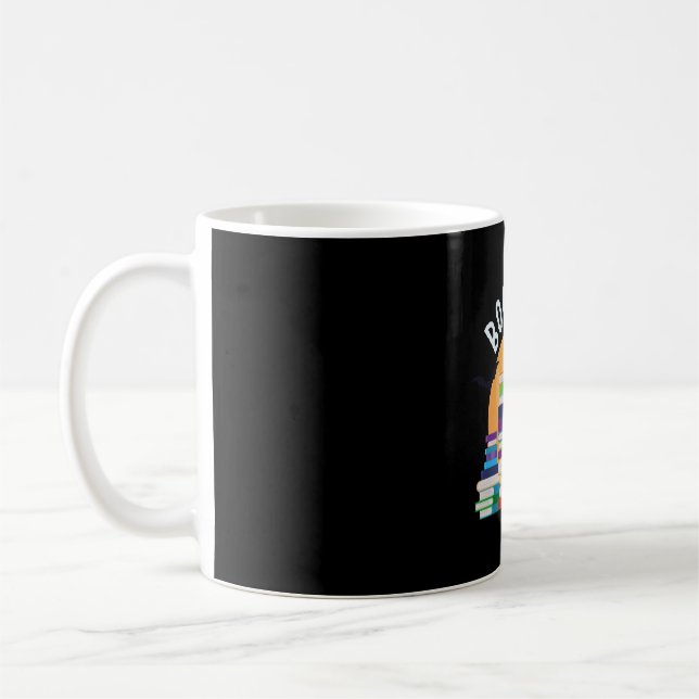 Boooooks Halloween, Booooks Cute Halloween Coffee Mug (Left)