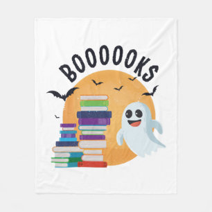 Boooooks Halloween, Booooks Cute Halloween Fleece Blanket