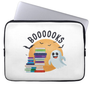 Boooooks Halloween, Booooks Cute Halloween Laptop Sleeve
