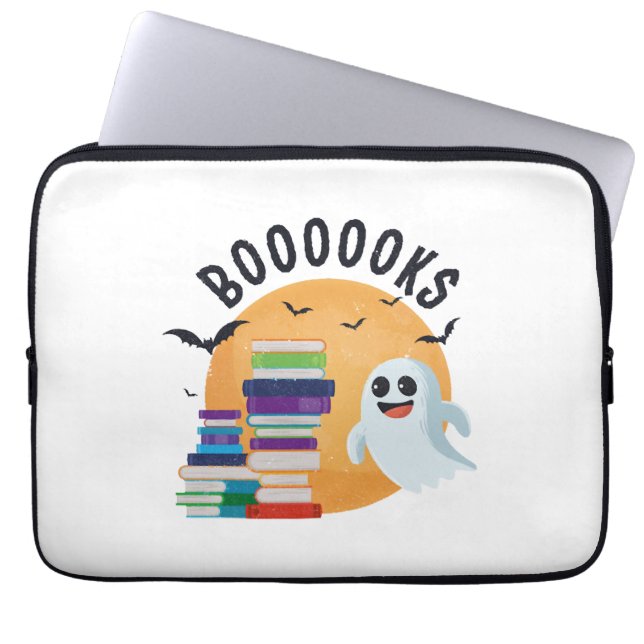 Boooooks Halloween, Booooks Cute Halloween    Laptop Sleeve (Front)