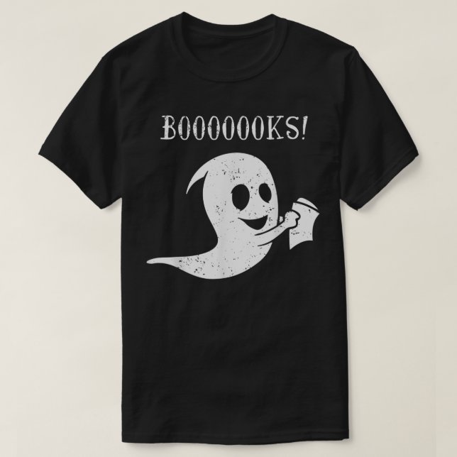 Booooooks Funny Teacher Halloween  T-Shirt (Design Front)