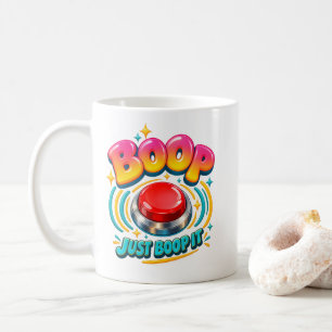 Boop Button Humor Just Boop It Playful Fans Coffee Mug