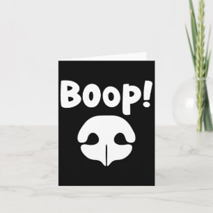 Boop Dog Nose Card