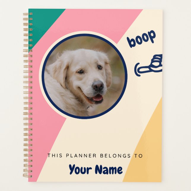 Boop My Nose Dog Photo Planner (Front)