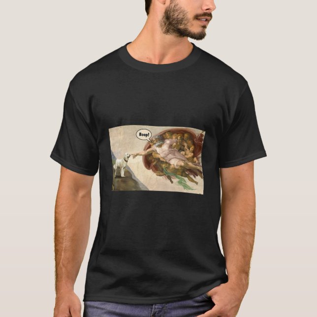Boop The Snoot of Great Pyrenees Dog Meme T-Shirt (Front)