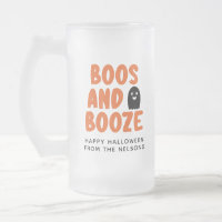 Boos and Booze Adult Halloween Cute Ghost