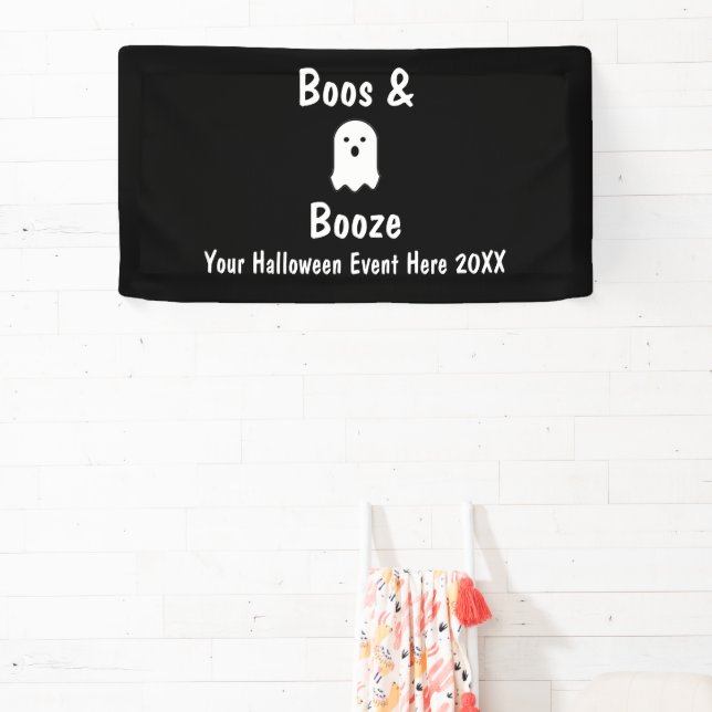 Boos and Booze Halloween Banner (Insitu)