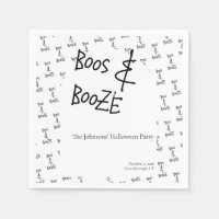 Boos and Booze Halloween Party Minimal