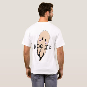 Boos Booze Halloween Party Vintage Ghost Drink T-Shirt