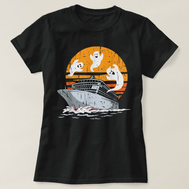 Boos Cruise Halloween T-Shirt (Design Front)