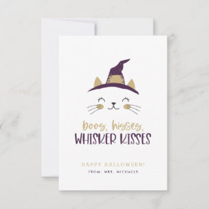 Boos, Hisses, Whisker Kisses Halloween Cards