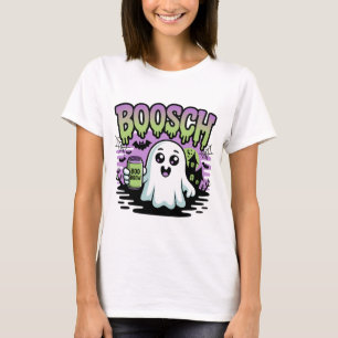 Boosch Boo Brew Ghost Halloween Art T-Shirt