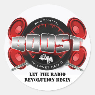 Boost FM 1" stickers