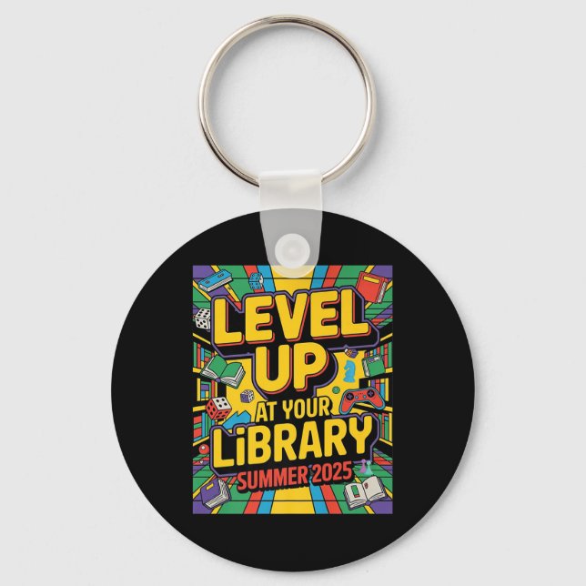 Boost Your Skills At The Library Summer 2025 Readi Key Ring (Front)