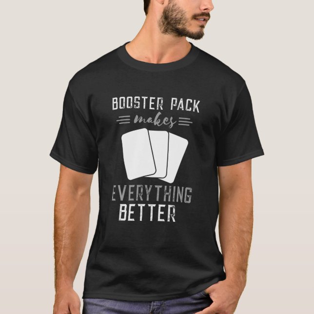 Booster Pack Trading Cards Cardboard Collectibles T-Shirt (Front)