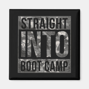 Boot Camp Basic Training Shirt For New Military Re Magnet