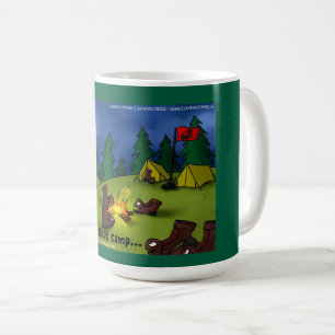 Boot Campfire Tales: A Sole-ful Retreat Coffee Mug