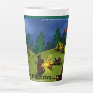 Boot Campfire Tales: A Sole-ful Retreat Latte Mug