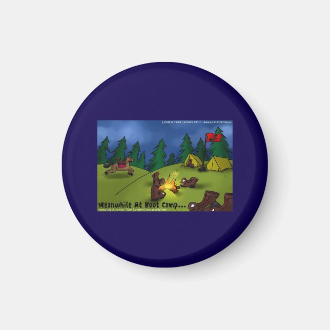 Boot Campfire Tales: A Sole-ful Retreat Magnet (Front)