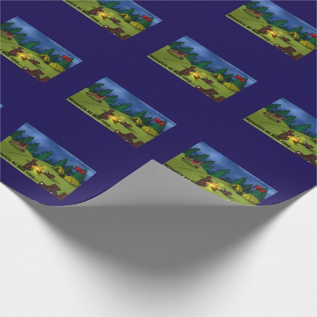 Boot Campfire Tales: A Sole-ful Retreat Wrapping Paper (Corner)