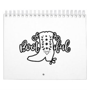 Boot Iful Cowgirl Sayings Calendar