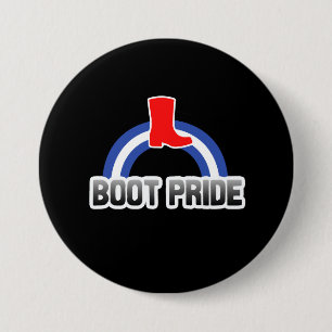 Boot Pride 7.5 Cm Round Badge