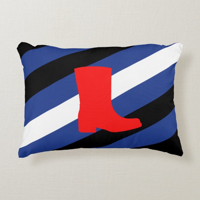 Boot Pride Flag Decorative Cushion (Front)