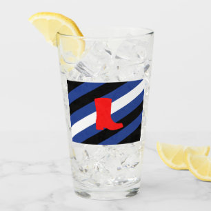 Boot Pride Flag Glass