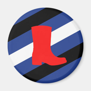 Boot Pride Flag Magnet
