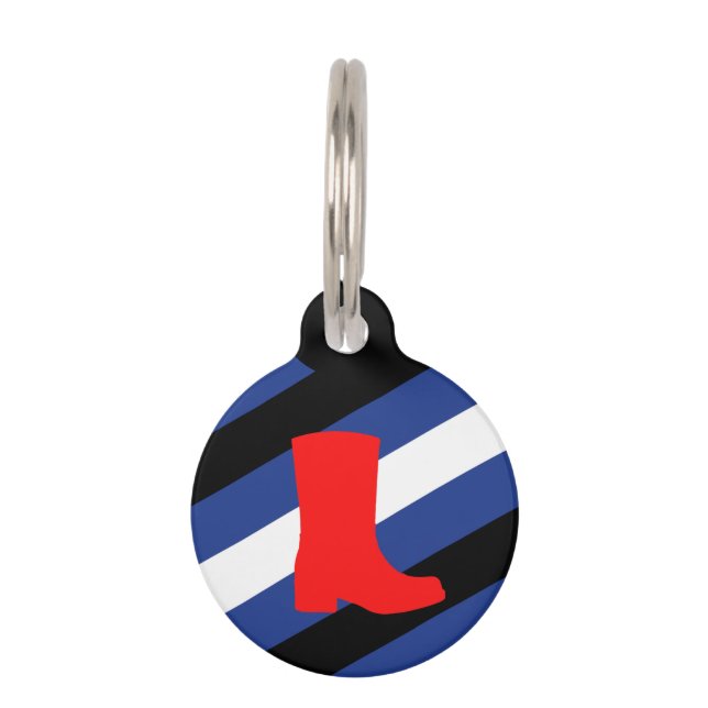 Boot Pride Flag Pet Tag (Front)