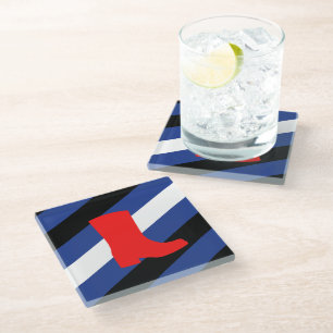 Boot Pride Glass Coaster