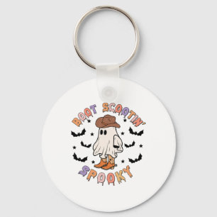 Boot Scoot Spooky Funny Western Halloween Cowboy G Key Ring