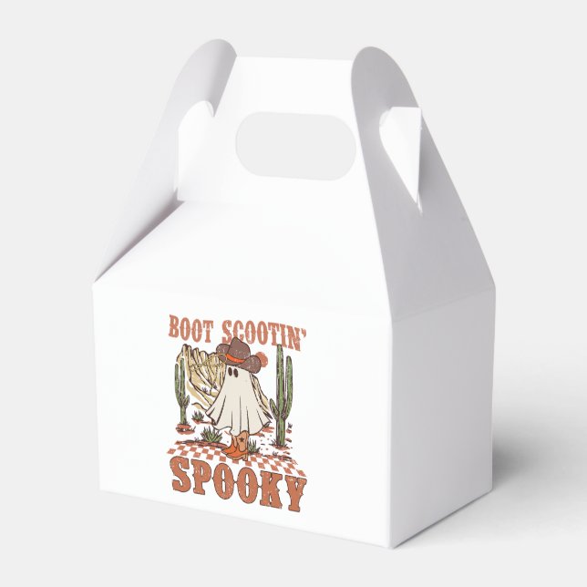 Boot Scootin Spooky Western Halloween Ghost Spooky Favour Box (Front Side)