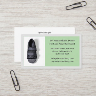 Boot Surgical Foot Doctor Podiatry Podiatrist  Business Card