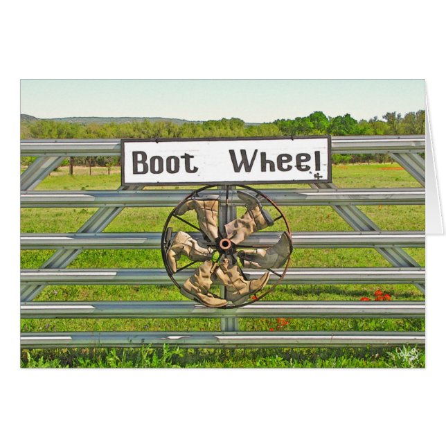 Boot Wheel on Hwy 290 Near Johnson City, TX (Front Horizontal)