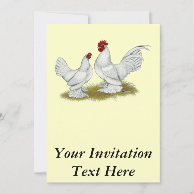 Booted Bantams Invitation (Front)