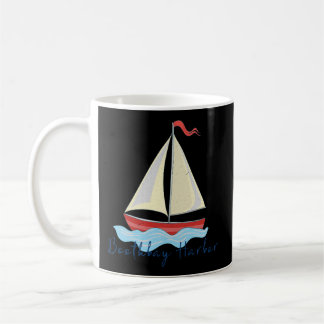 Boothbay Harbour Sailing Sail Boat Nautical Regatt Coffee Mug