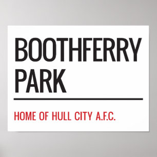 Boothferry Park Stadium Street Sign