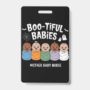 Bootiful Babies Mother Baby Nurse Halloween ID Badge