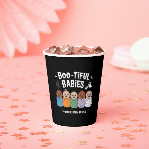 Bootiful Babies Mother Baby Nurse Halloween  Paper Cups