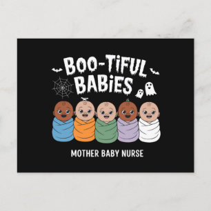 Bootiful Babies Mother Baby Nurse Halloween Postcard