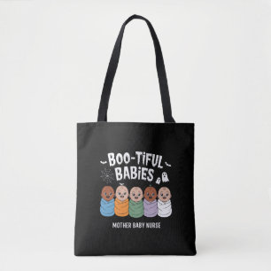Bootiful Babies Mother Baby Nurse Halloween  Tote Bag
