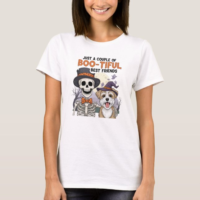 Bootiful Best Friend Skeleton & Dog Tee (Front)