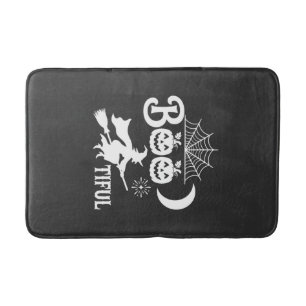 Bootiful Halloween Witch Moon Design_1 Bath Mat