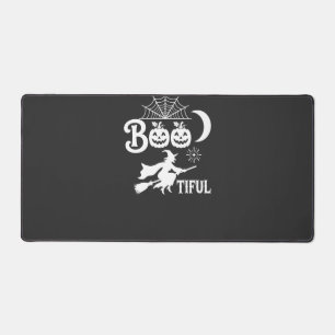 Bootiful Halloween Witch Moon Design_1 Desk Mat