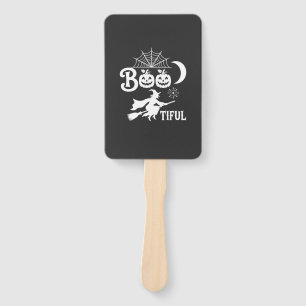 Bootiful Halloween Witch Moon Design_1 Hand Fan