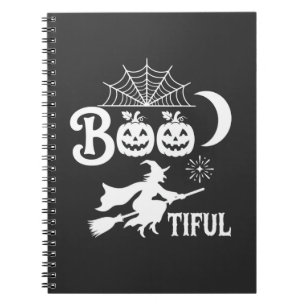 Bootiful Halloween Witch Moon Design_1 Notebook